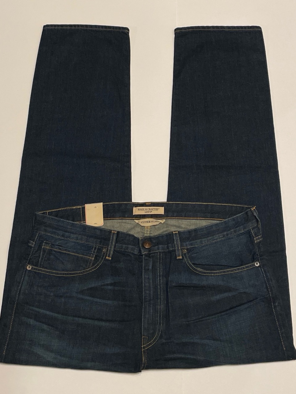 LEVI’S MADE & CRAFTED CUTTER RELAXED FIT JEANS (38X32) MADE IN USA